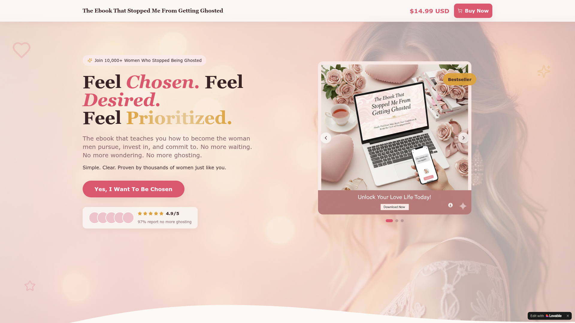 Portada del sitio web The ebook that stopped me from getting ghosted
